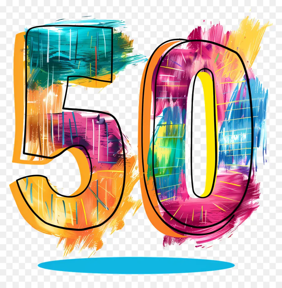 Número 50，50 Aniversario PNG