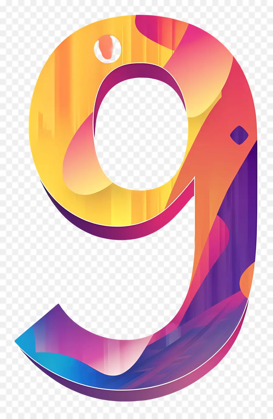 Número 9，Abstracto PNG