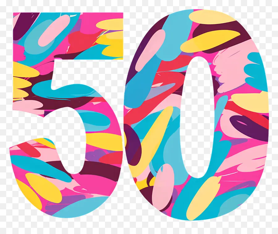 Número 50，Abstracto PNG