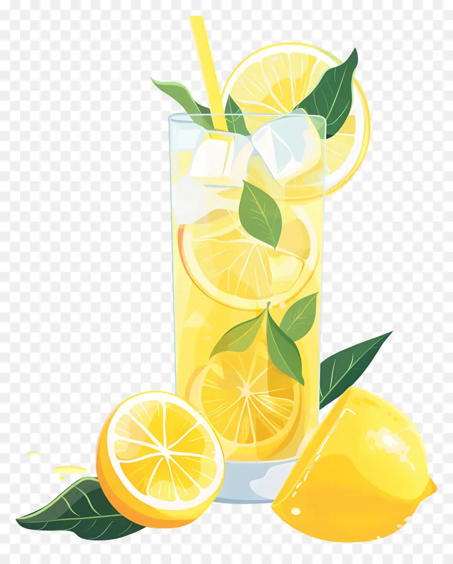Limonada，Limones Recién Exprimidos PNG