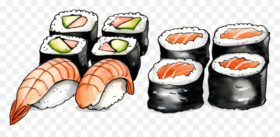 Sushi，Mariscos PNG