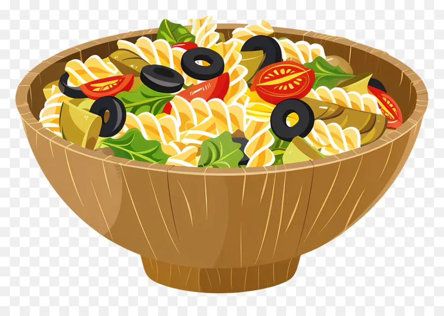 Ensalada De Pasta，Aceitunas Negras PNG