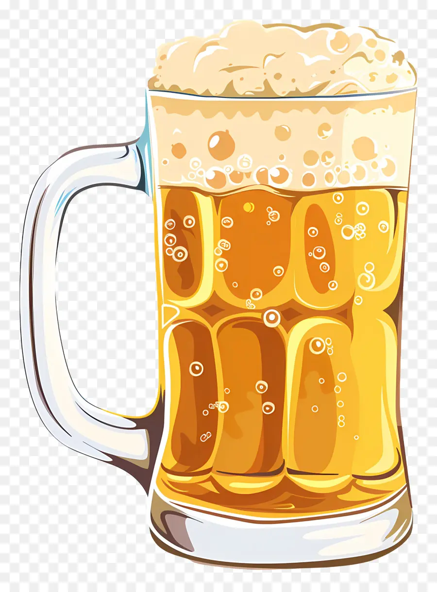 La Cerveza，Jarro De Cristal PNG