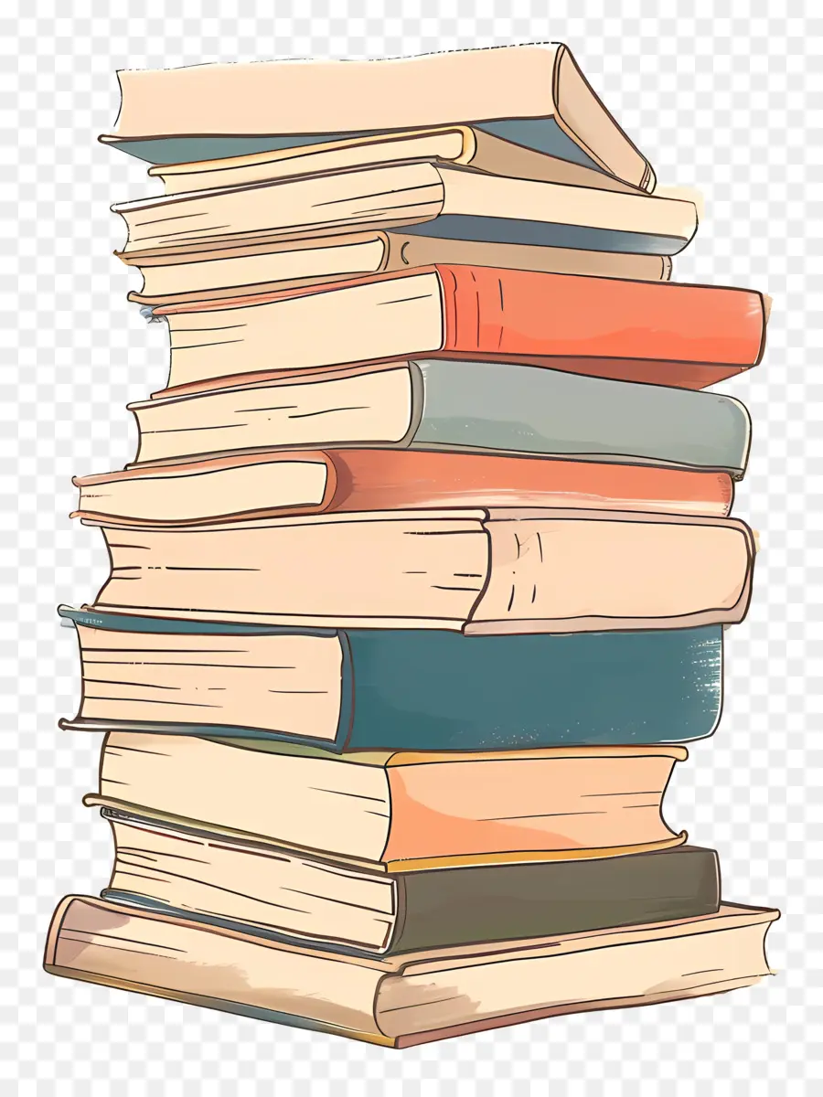 Pila De Libros，Vintage Books PNG