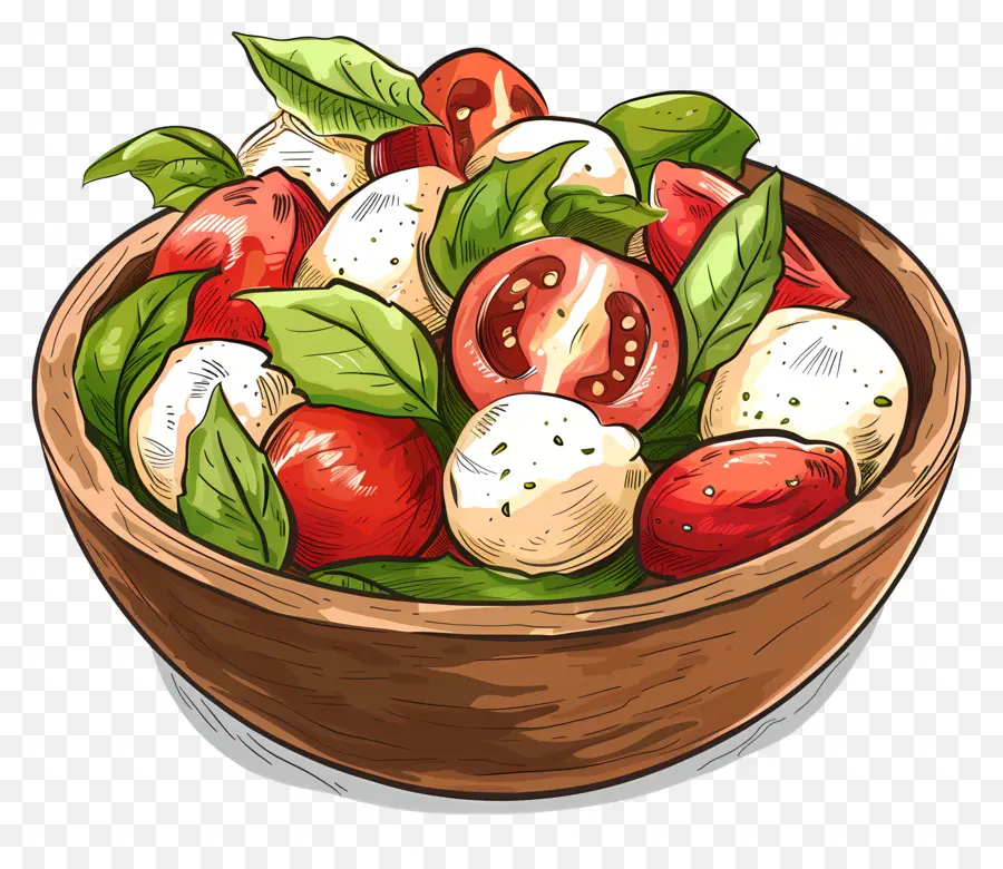 La Ensalada Caprese，Queso Mozzarella PNG