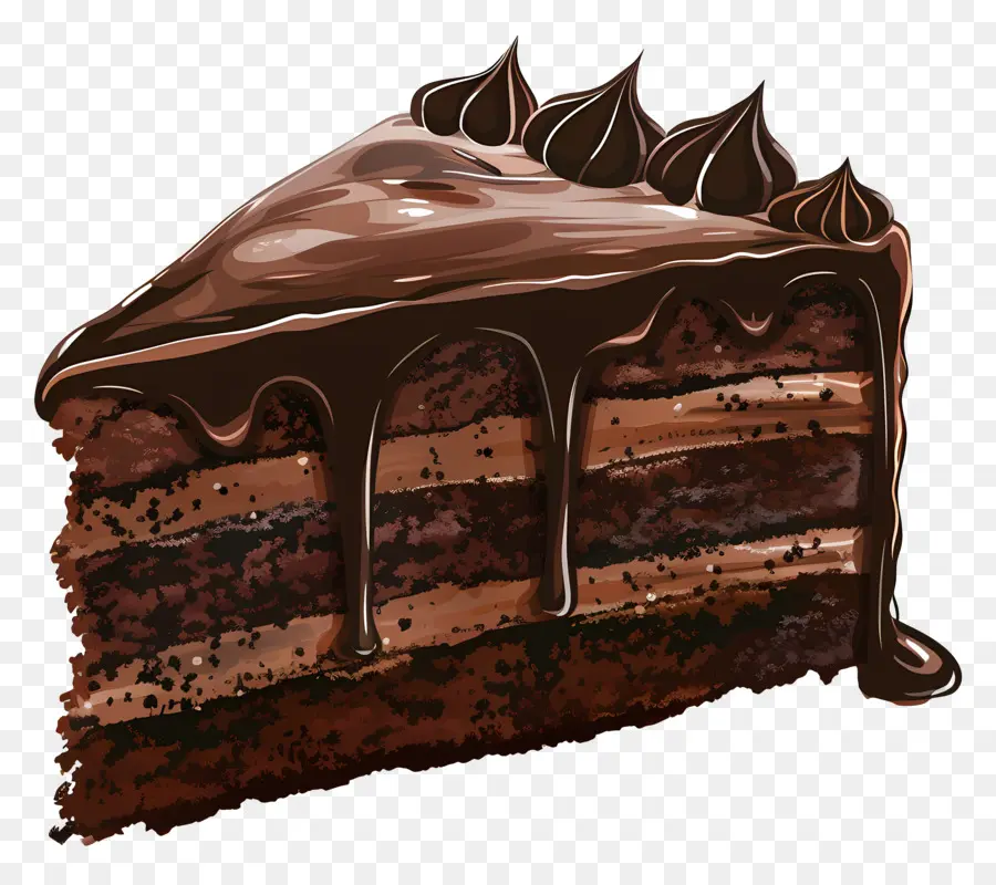 Pastel De Chocolate，Postre PNG