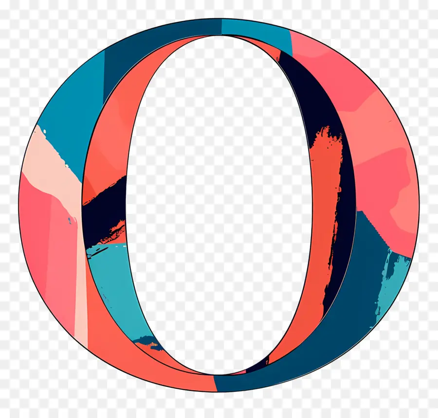 Letra O，Logo Circular PNG