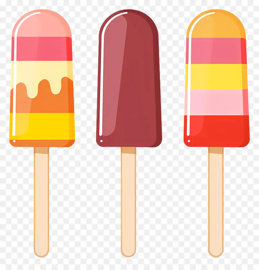 Las Paletas De Helado，Helados Pops PNG