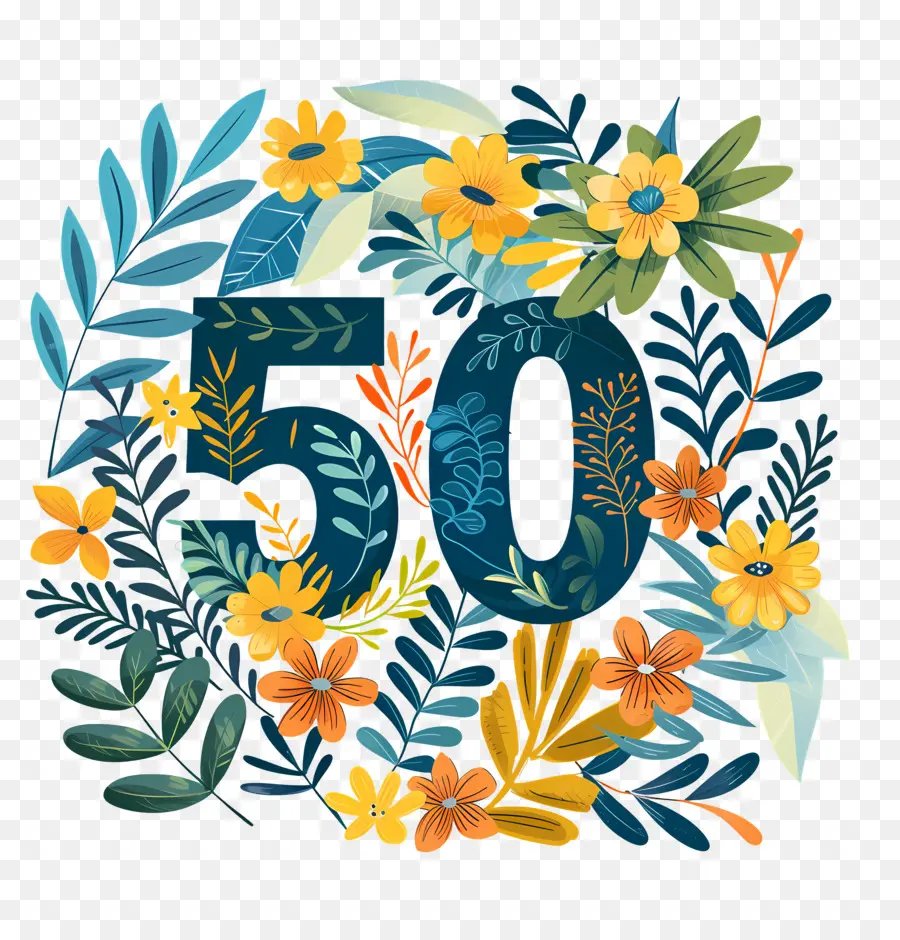 Número 50，50 Aniversario PNG