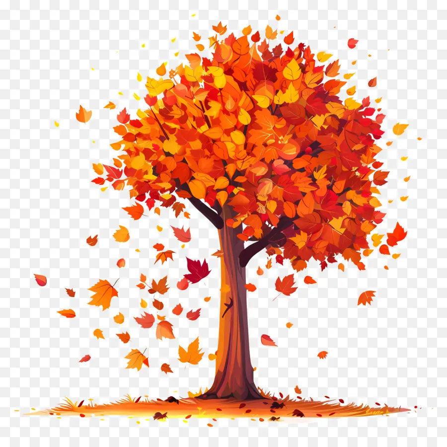 árbol De Otoño，Hojas PNG