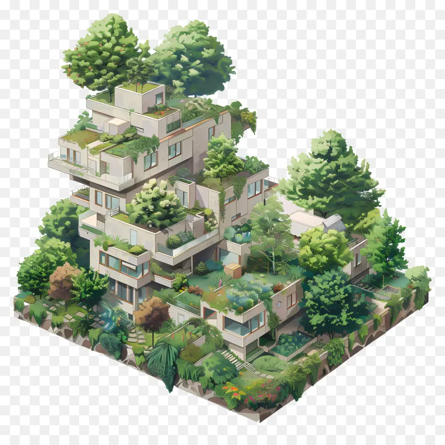 Huerto Urbano，Edificio Ecológico PNG