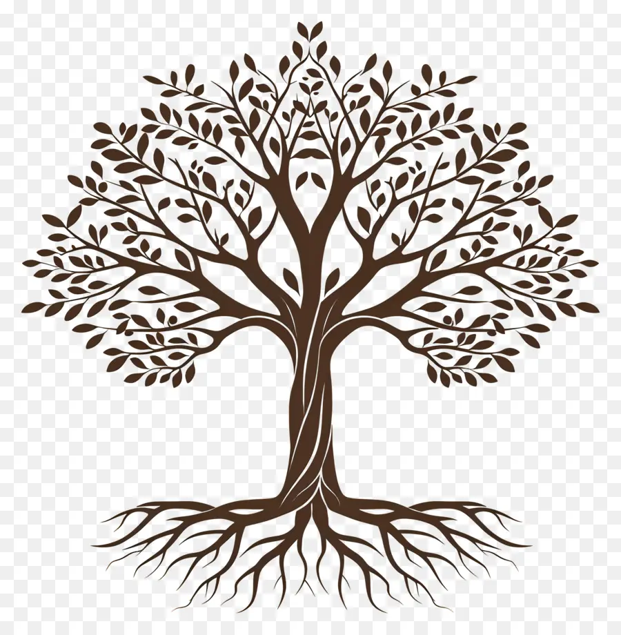 árbol Con Raíces，Árbol PNG