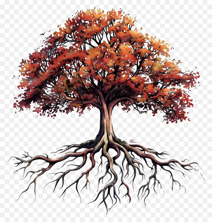 árbol Con Raíces，Árbol PNG