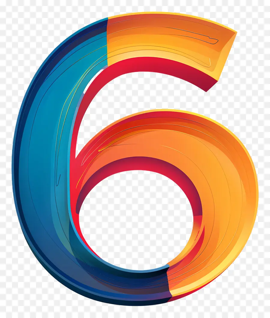 Número 6，El Arte Abstracto PNG