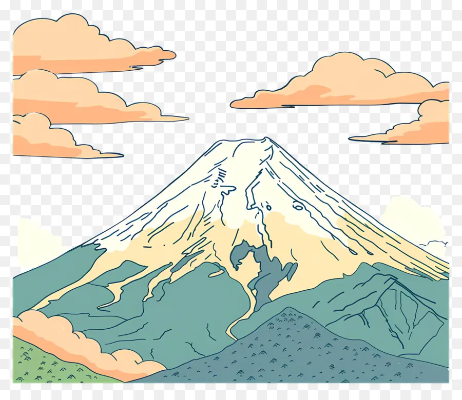 Monte Fuji，La Montaña PNG