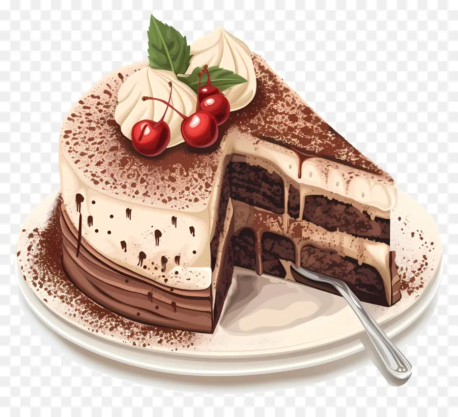 Pastel De Tiramisú，Pastel De Chocolate PNG