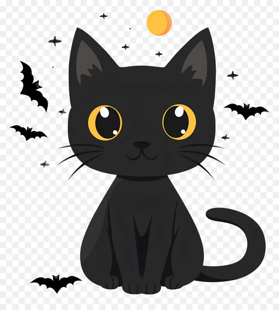 Halloween Gato，Gato Negro PNG