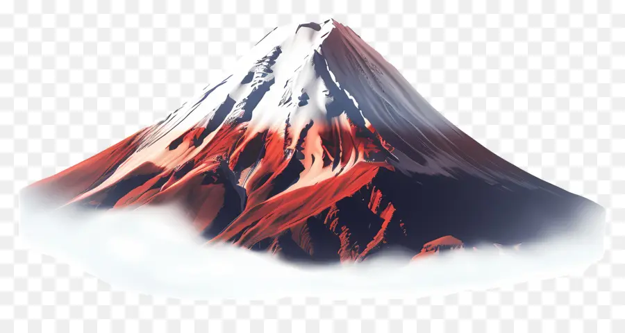 Monte Fuji，Montaña Nevada PNG