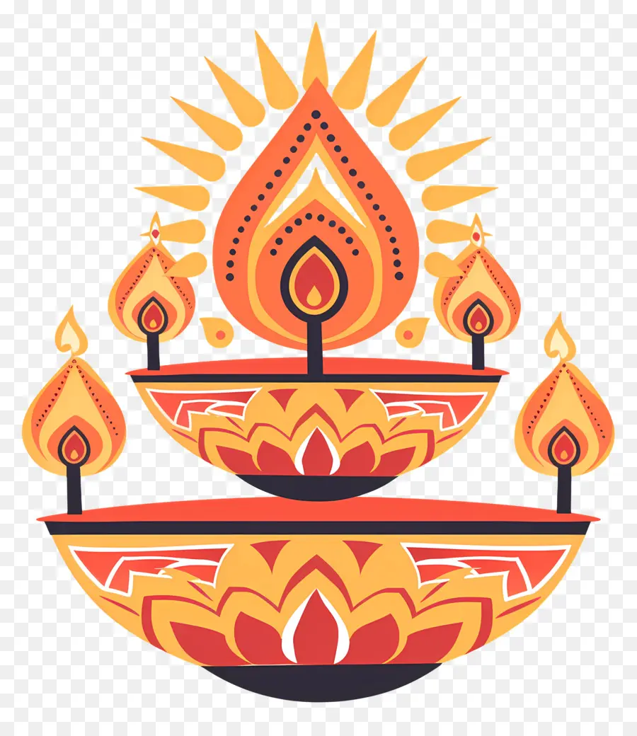 Deepavali，Diya PNG