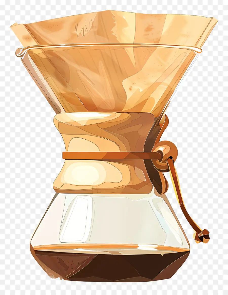 Filtro De Café，Gotero De Café De Madera PNG