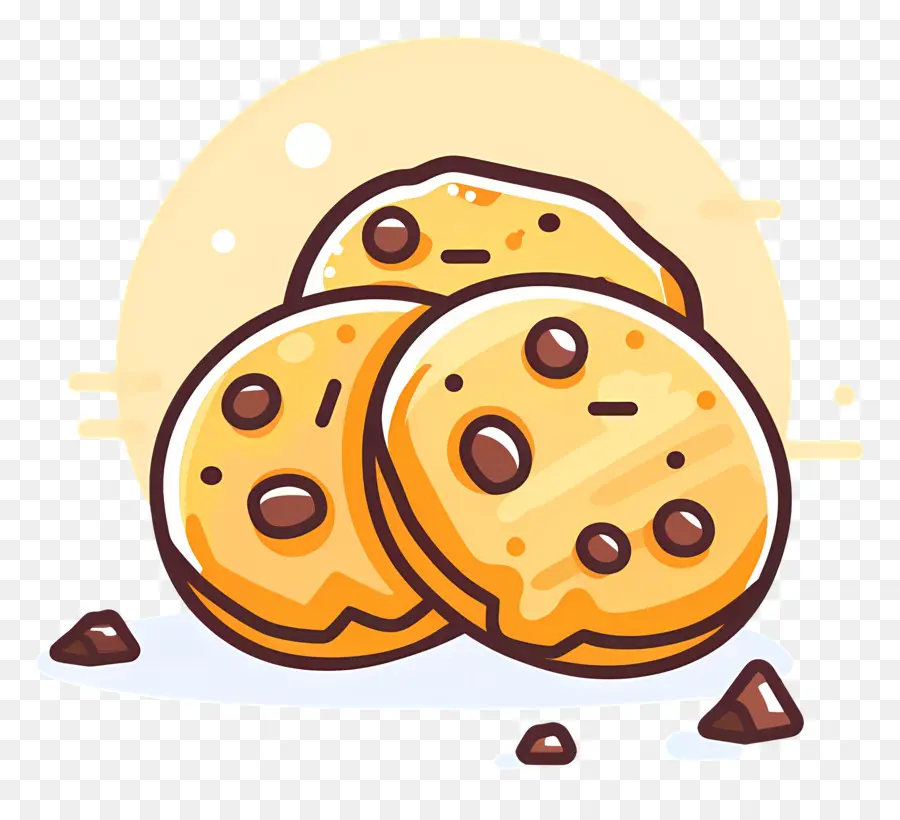 Las Cookies，Galletas Con Chispas De Chocolate PNG