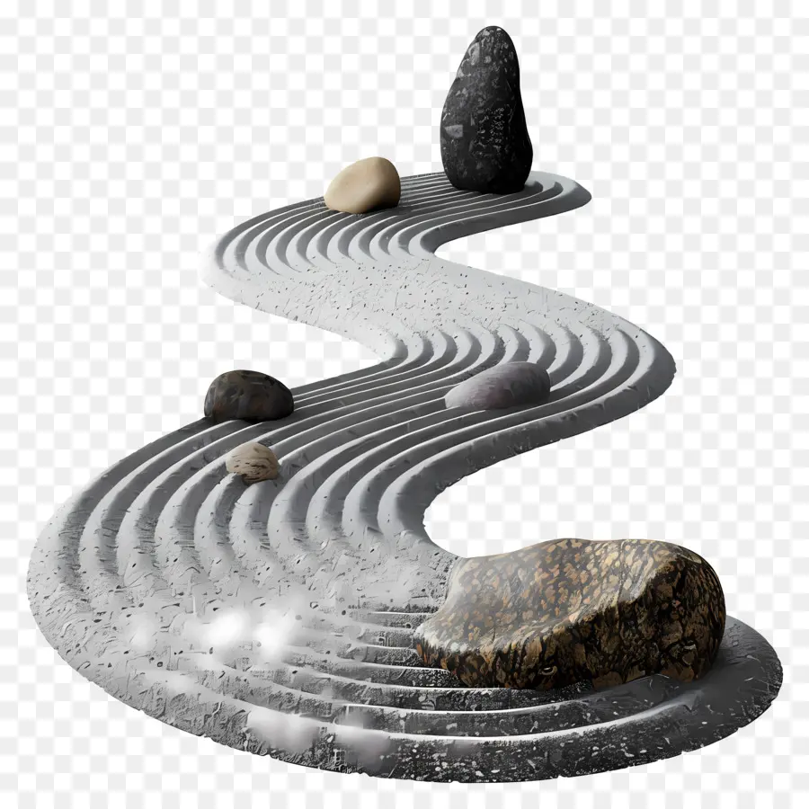 Jardín Zen，Formación De Roca PNG