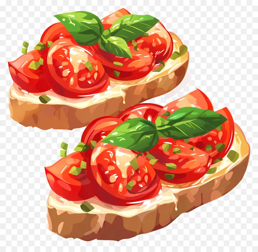 Brusqueta，Bruschetta De Tomate PNG