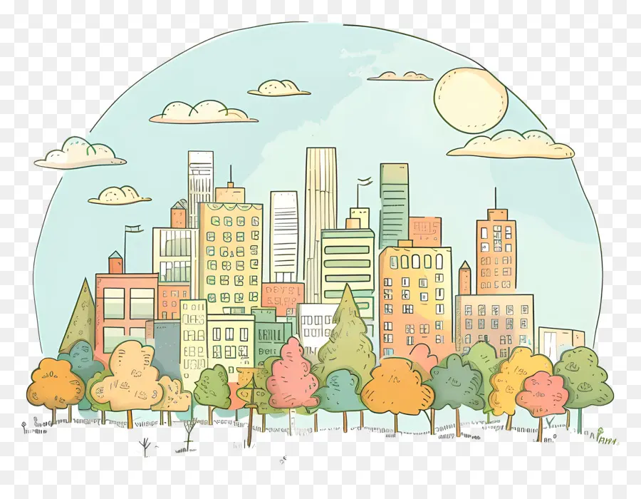 Paisaje Del Centro，Paisaje Urbano PNG