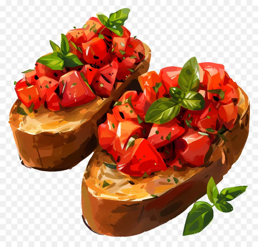 Bruschetta，Cocina Italiana PNG