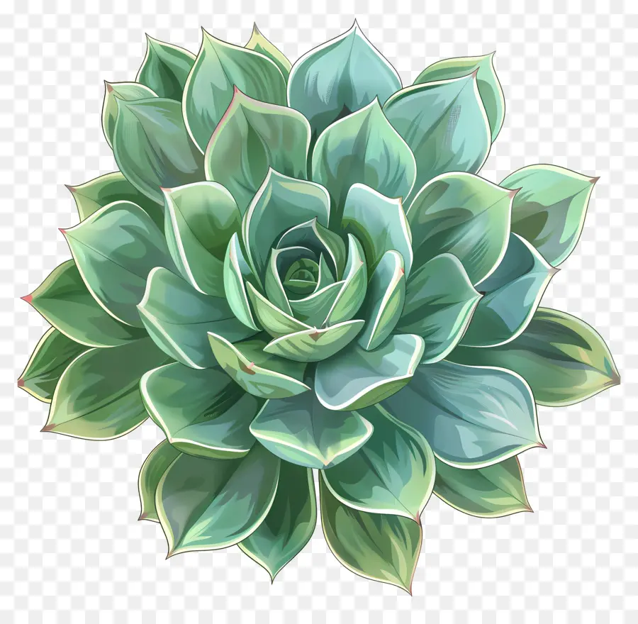 Planta Suculenta，Hojas Verdes PNG