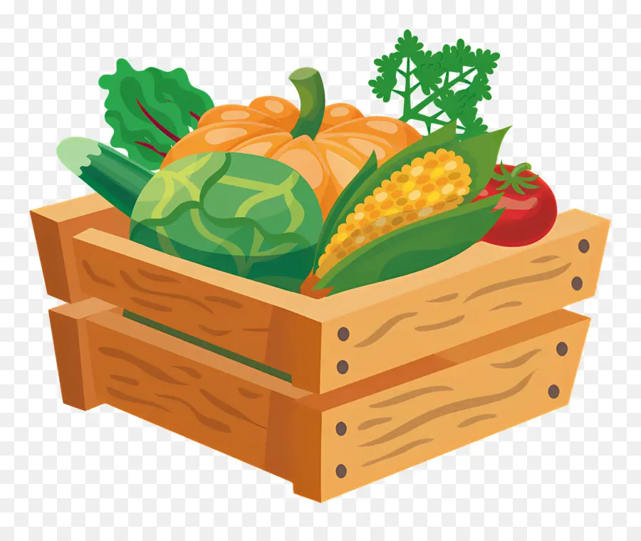 Caja De Verduras，Verduras PNG