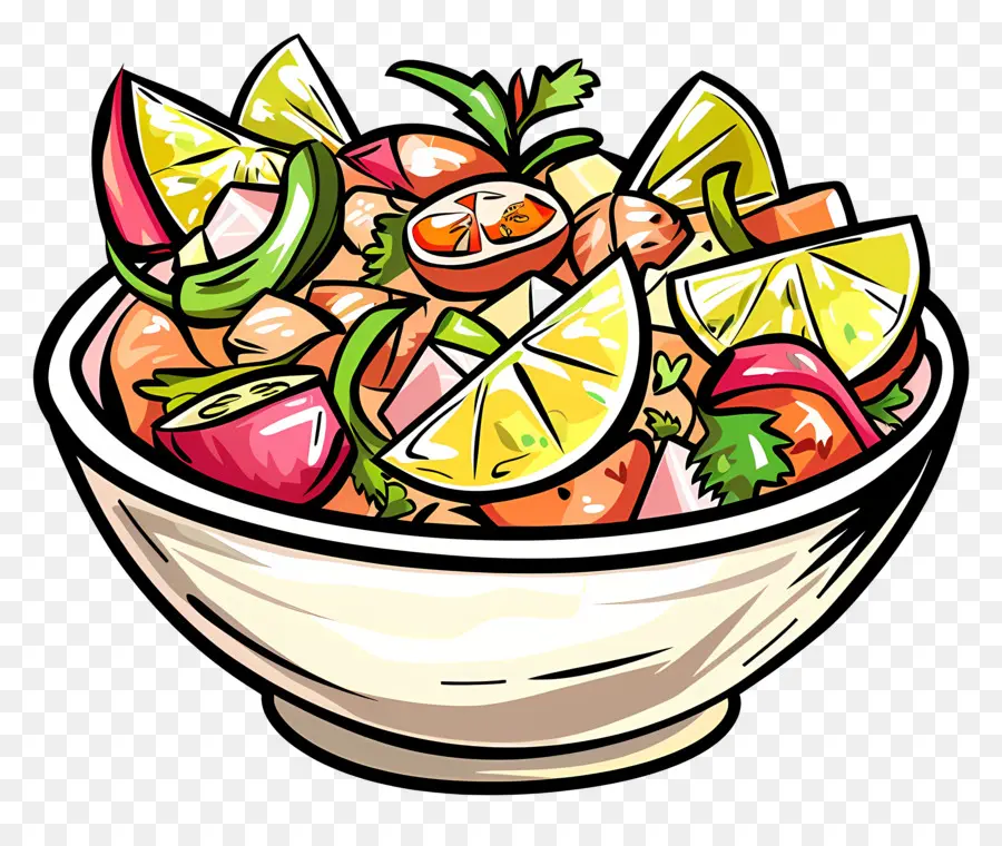 Cebiche，Ensalada PNG