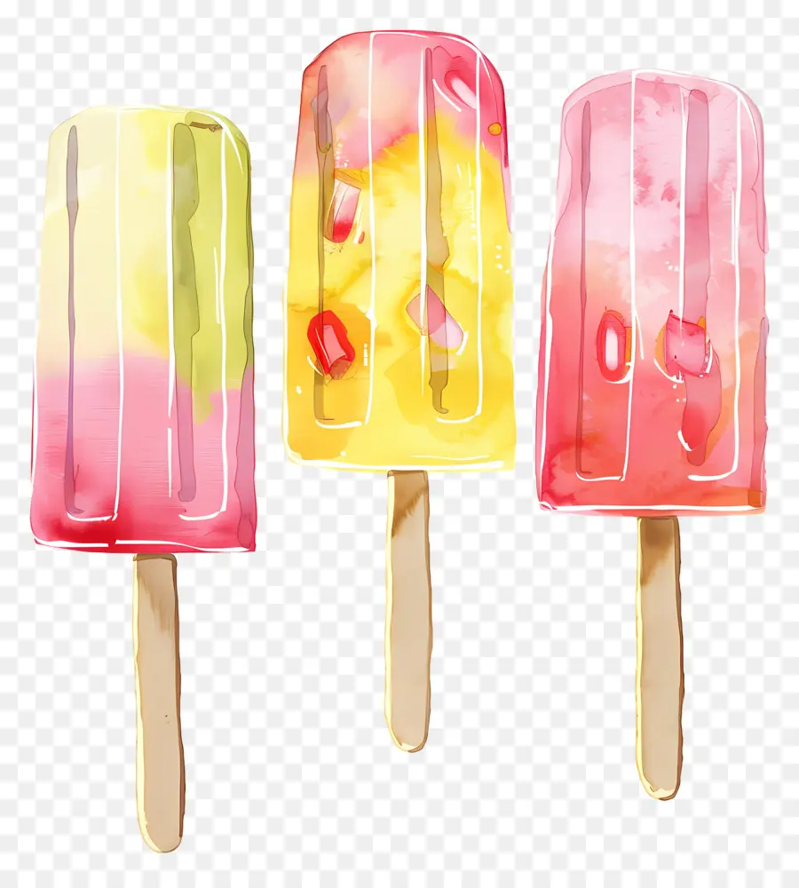 Paletas Heladas，Paletas Coloridas PNG