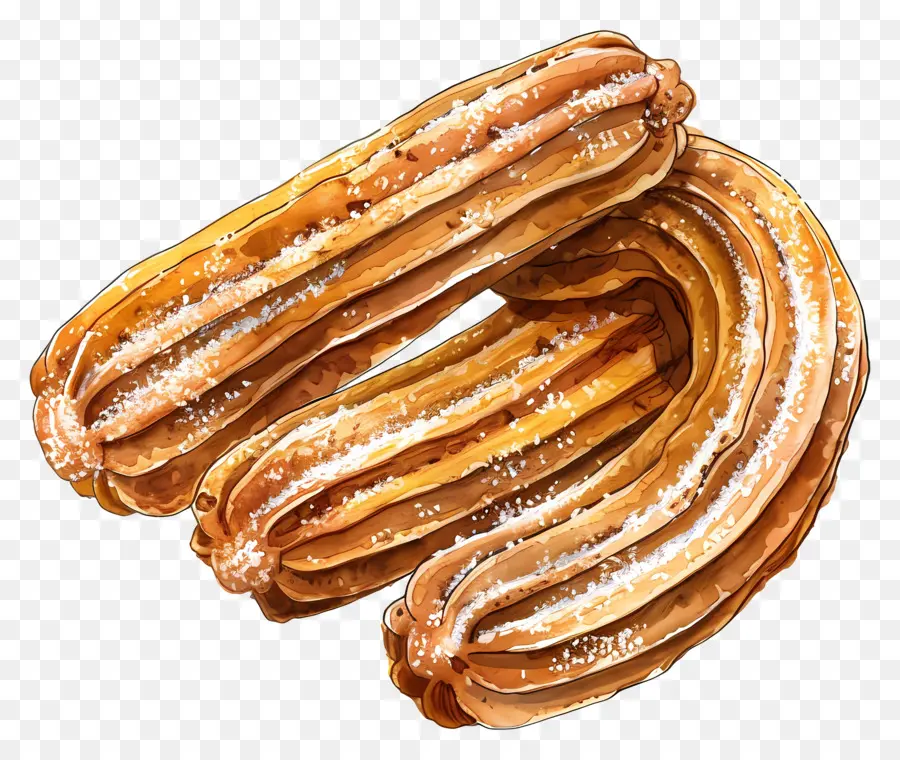 Churros，Roles De Canela PNG