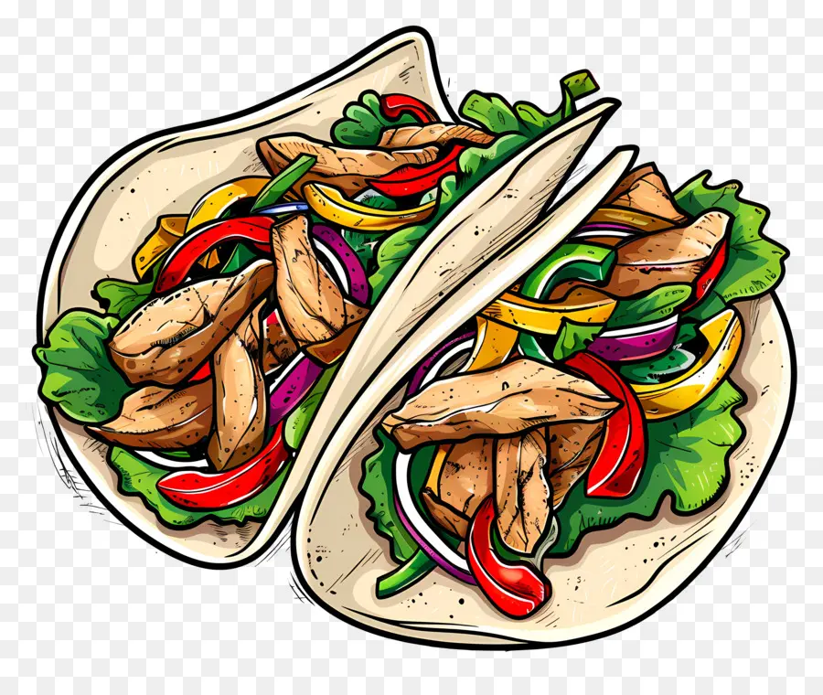 Fajitas，Tacos PNG