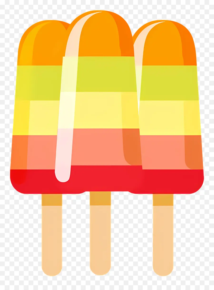 Las Paletas De Helado，Colorido PNG