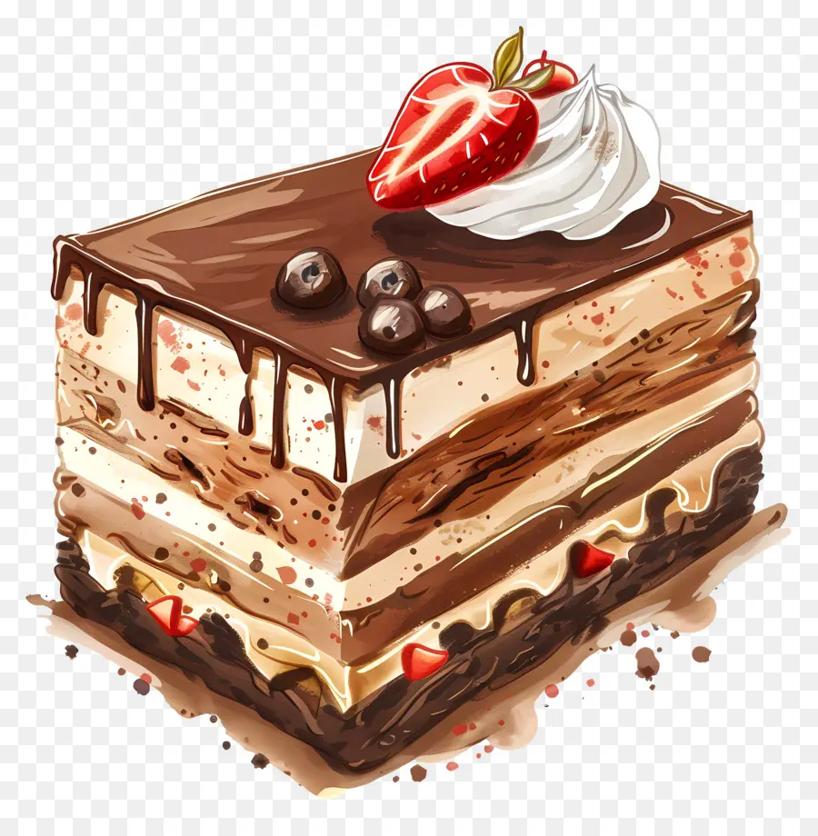 Pastel De Tiramisú，Pastel De Chocolate PNG