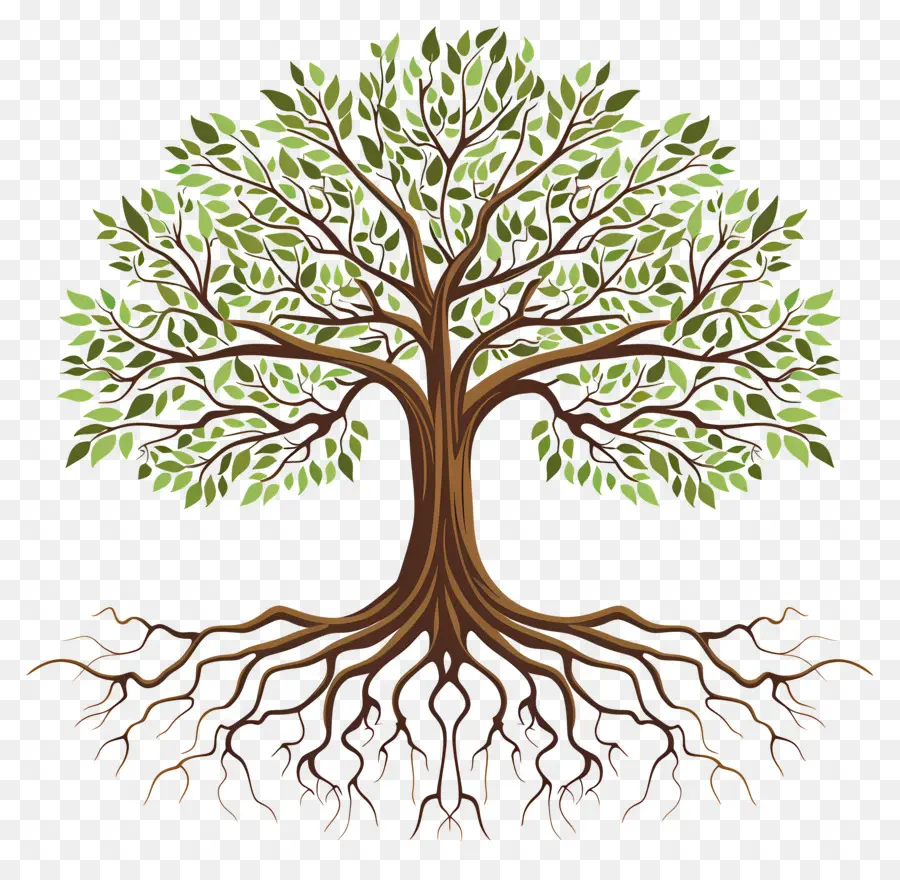 árbol Con Raíces，Árbol PNG