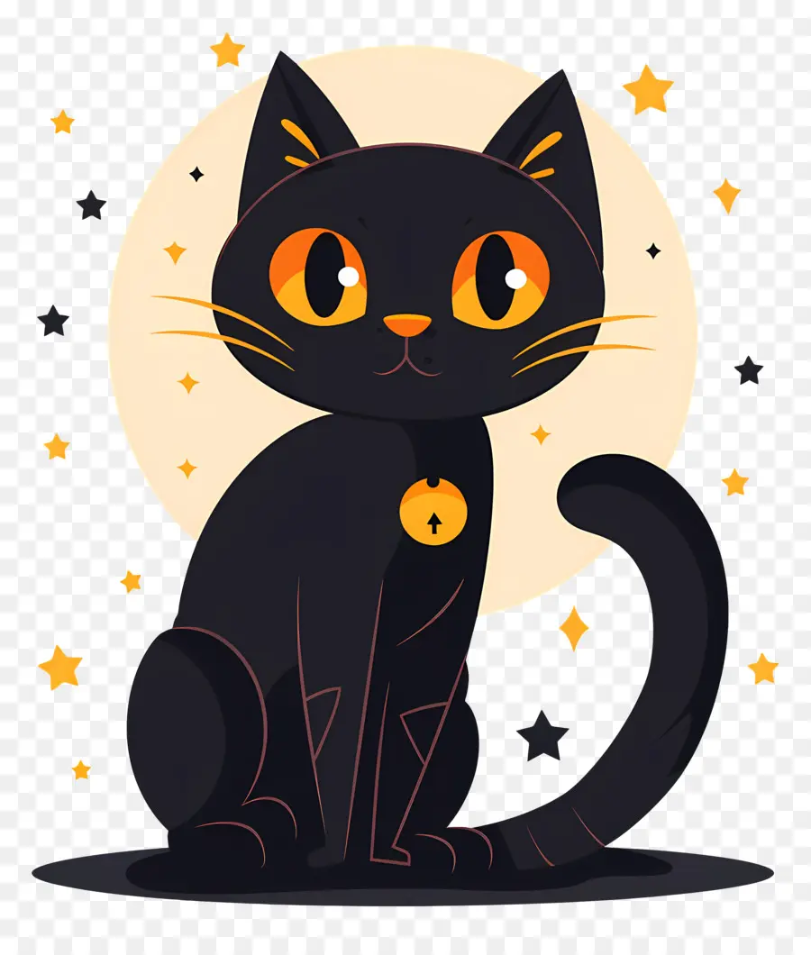 Gato De Halloween，Gato Negro PNG