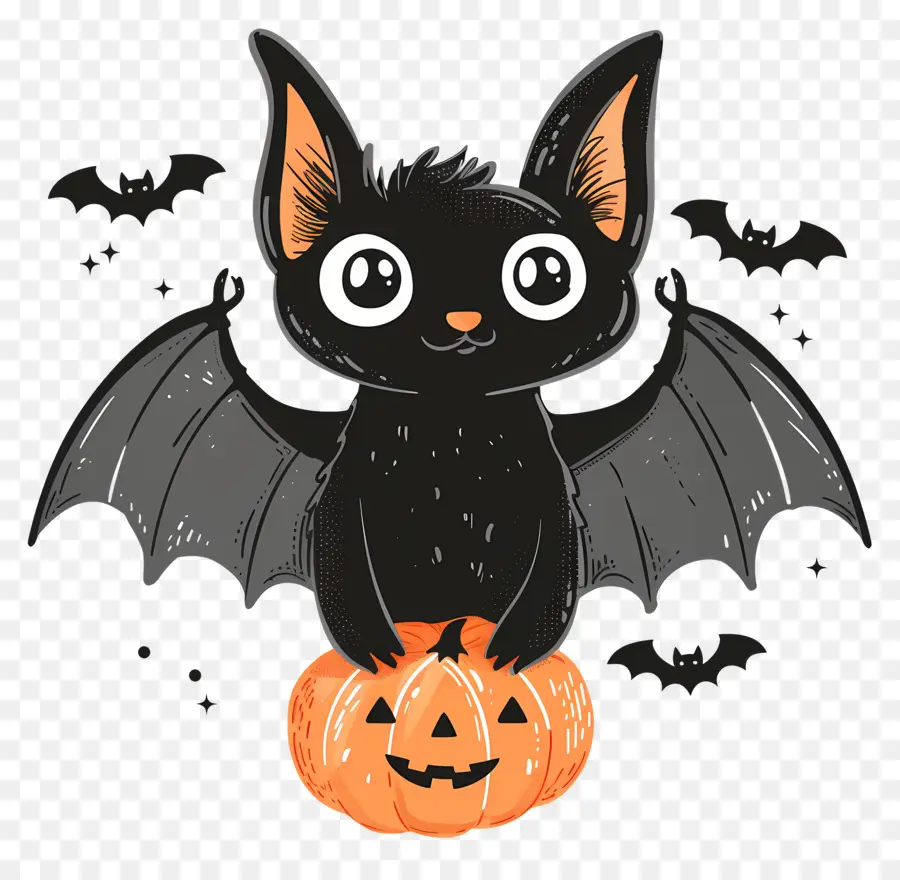 Murciélago De Halloween，Murciélago De Dibujos Animados PNG