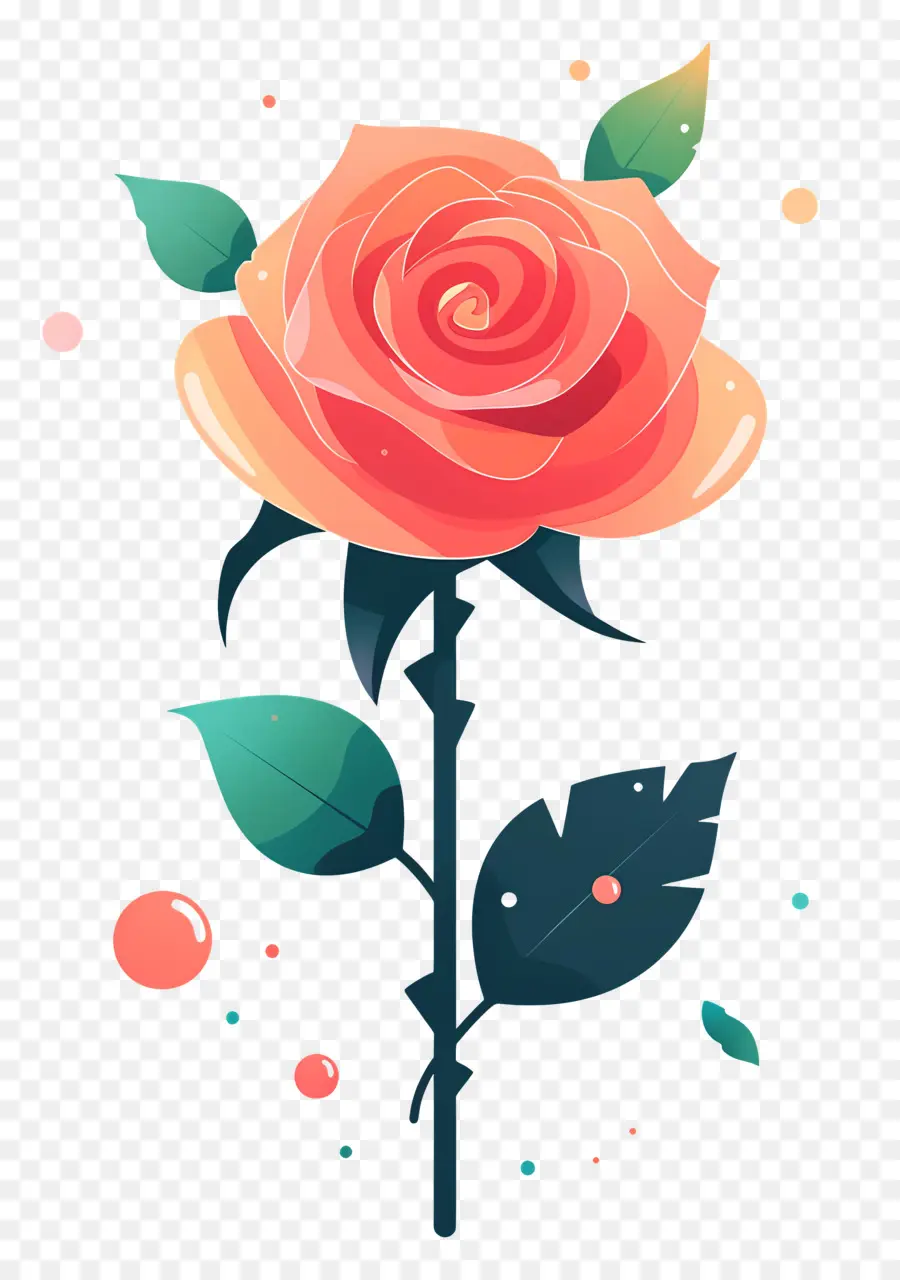 Rose Con Gotas De Rocío，Flor Rosa PNG