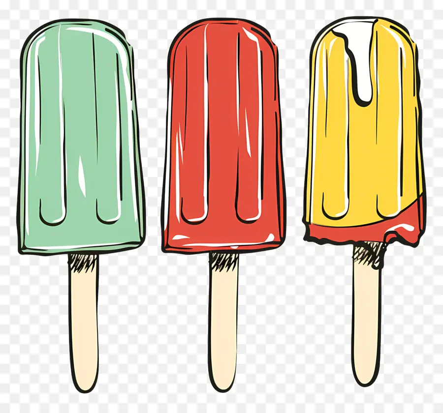 Las Paletas De Helado，Helados Pops PNG