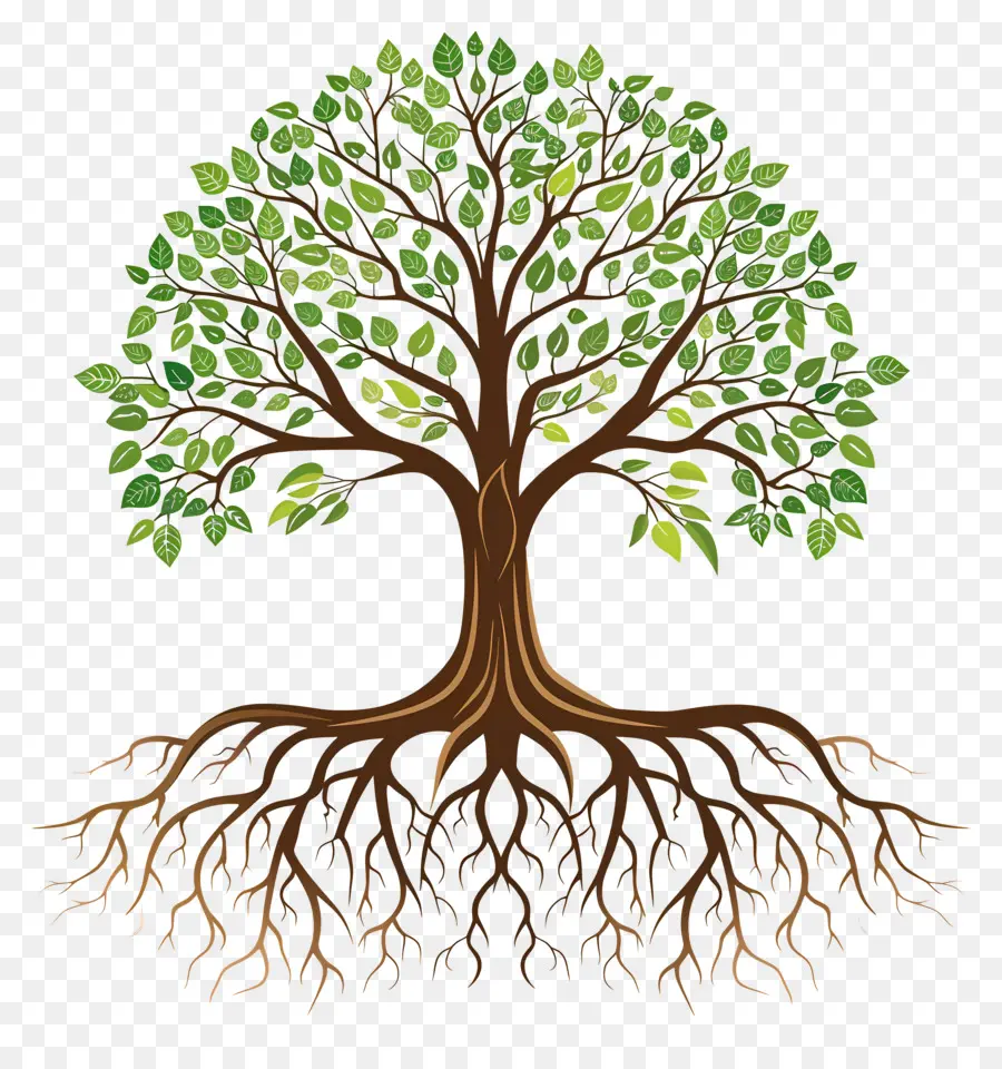 árbol Con Raíces，Árbol PNG