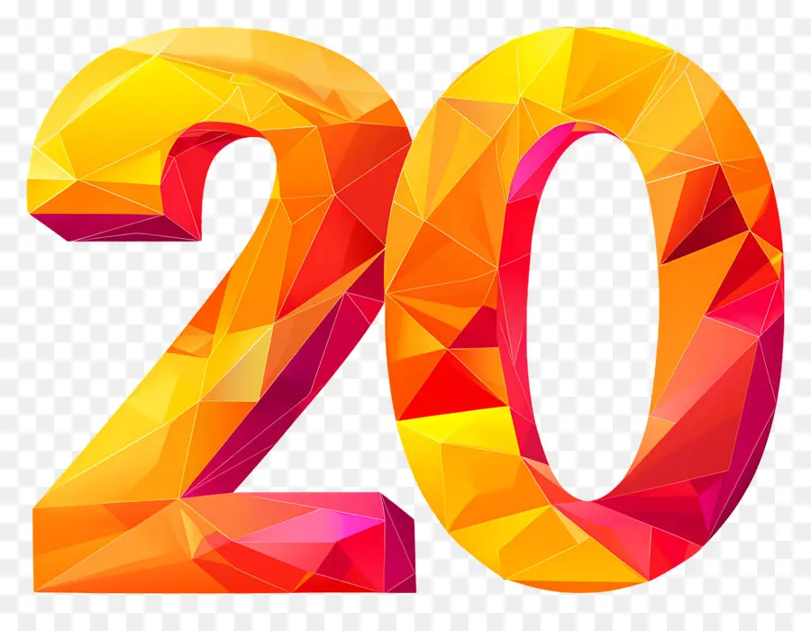 Número 20，Aniversario PNG