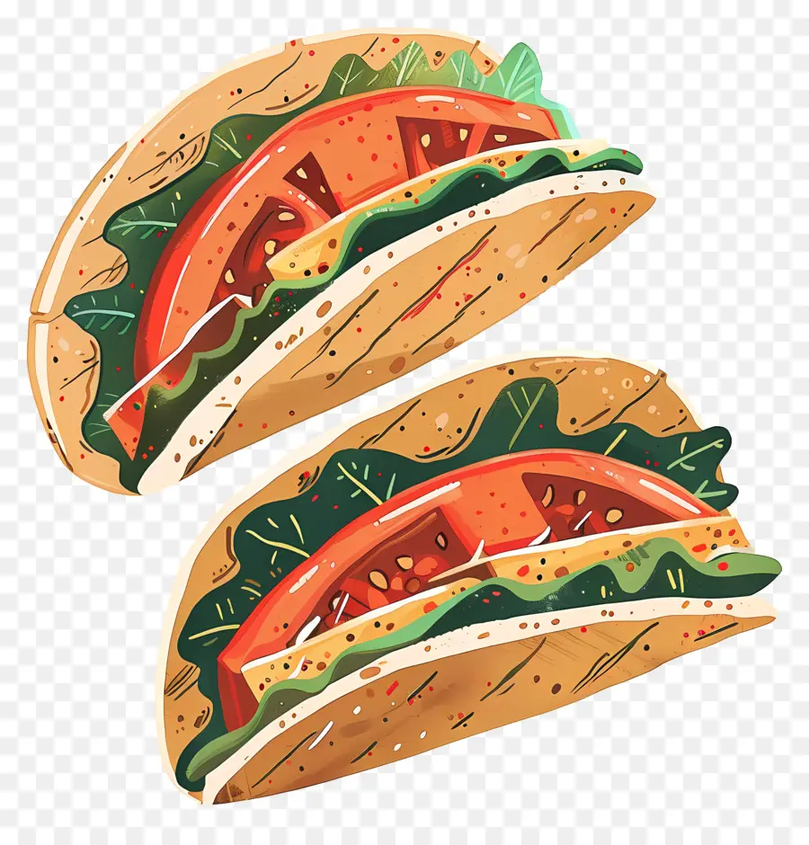 Tostadas，Tacos PNG