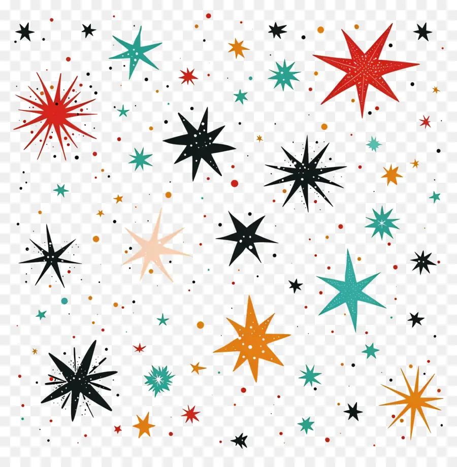 Estrellas De Navidad，Abstracto PNG