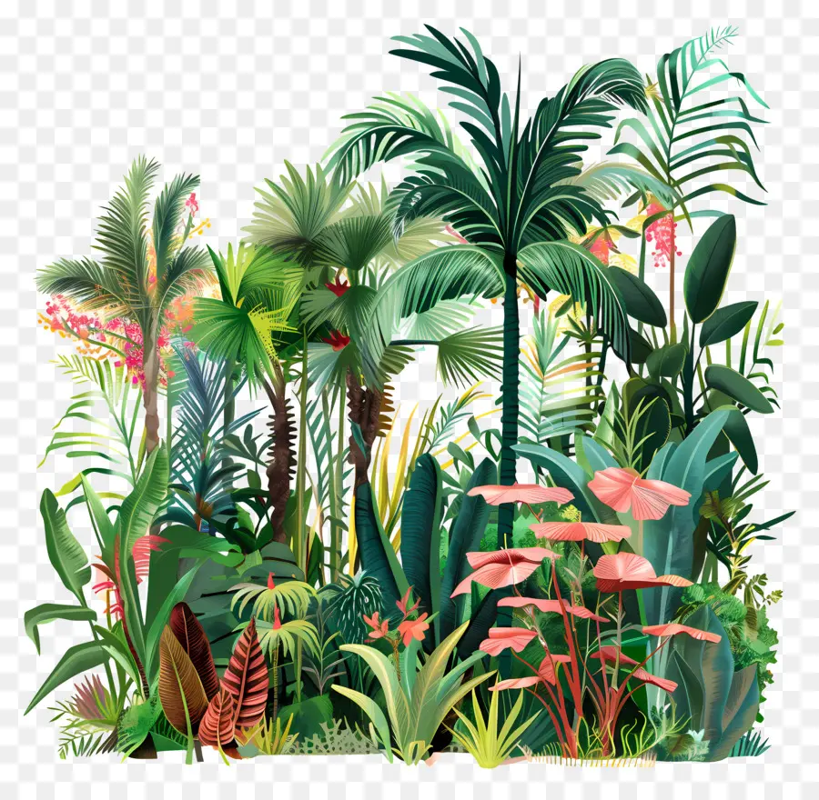 Bosque Tropical，Plantas Tropicales PNG