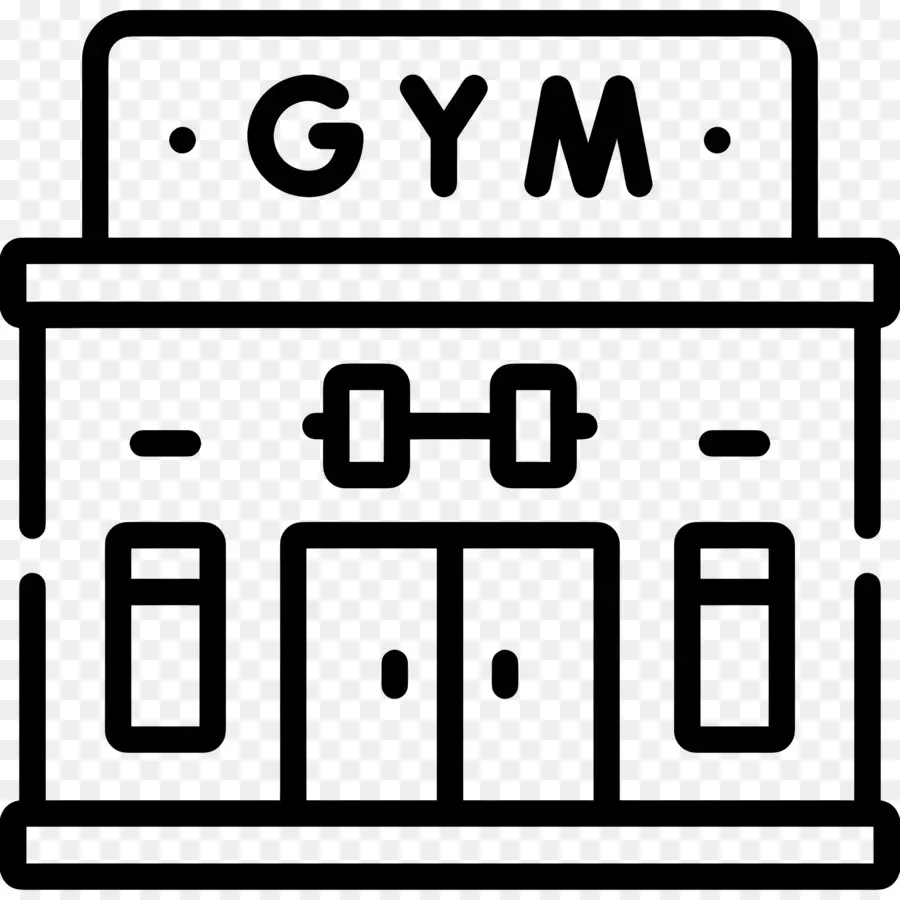 Gimnasio，Black Background PNG