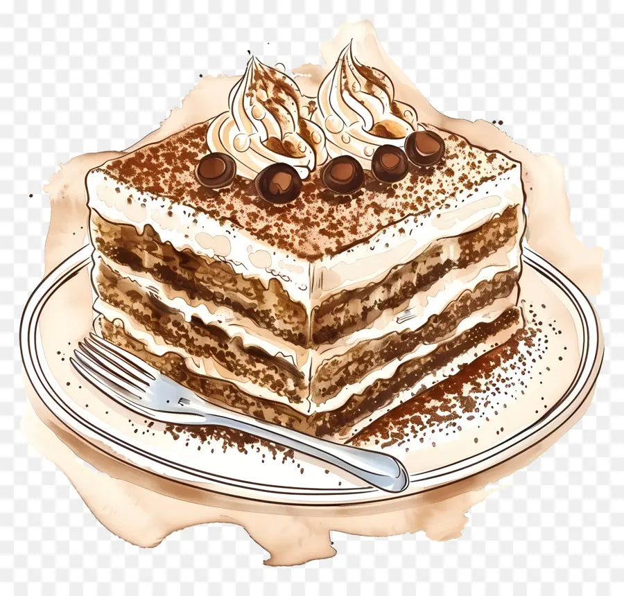 Pastel De Tiramisú，Pastel De Chocolate PNG