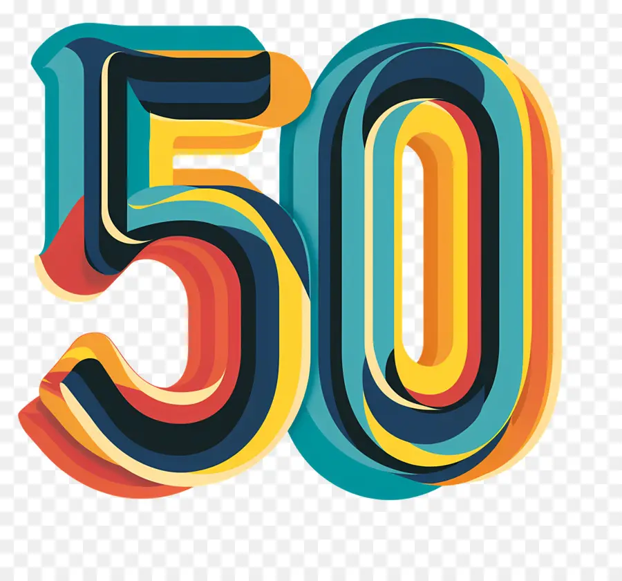 Número 50，Texturas 3D PNG